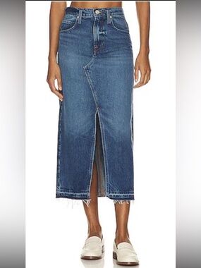 Frame Denim The Midaxi Denim Skirt In Del Amo Blue Women Size 25 REVOLVE